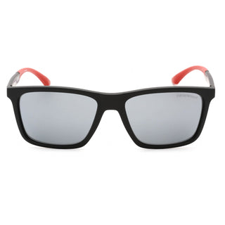 Emporio Armani 0EA4170 Sunglasses Matte Black / Light Gray Mirrored Black-AmbrogioShoes