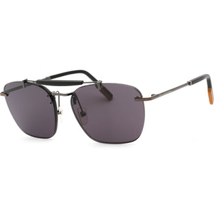 Ermenegildo Zegna EZ0155 Sunglasses Shiny Gunmetal / Smoke-AmbrogioShoes