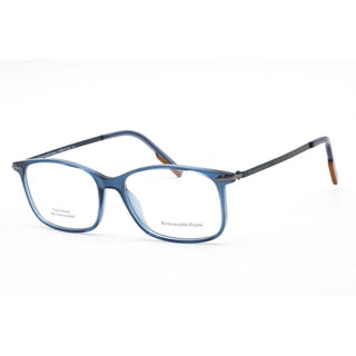 Ermenegildo Zegna EZ5172 Eyeglasses Shiny Transparent Blue / Clear Lens-AmbrogioShoes