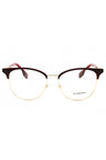 1319 - LIGHT GOLD/BORDEAUX/Clear demo lens