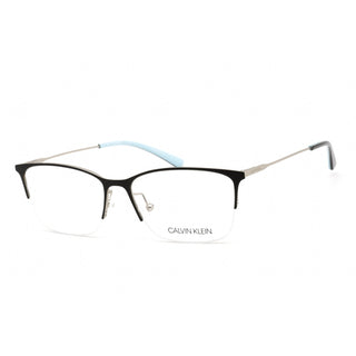 Calvin Klein CK18121 Eyeglasses SATIN BLACK/Clear Demo Lens