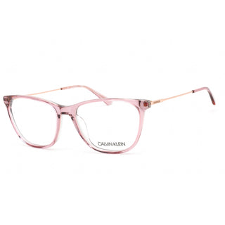 Calvin Klein CK18706 Eyeglasses CRYSTAL MAUVE LAMINATE/Clear demo lens