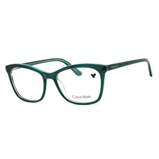 Calvin Klein CK19529 Eyeglasses CRYSTAL EMERALD/LIME/Clear demo lens