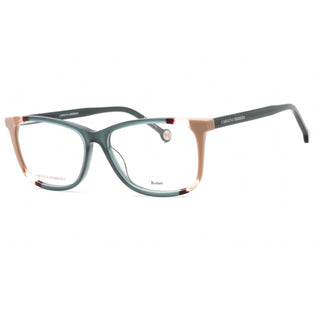 Carolina Herrera CH 0066 Eyeglasses Teal Brown / Clear demo lens