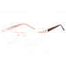 C03 - Shiny Pink Gold/Silver / Clear Lens