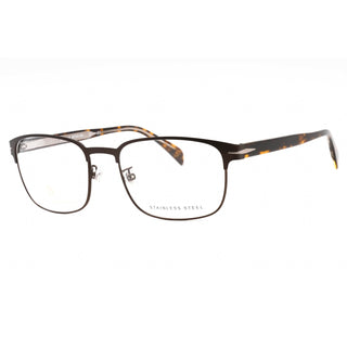 David Beckham DB 1066 Eyeglasses BROWN MT RUTHENIUM/Clear demo lens