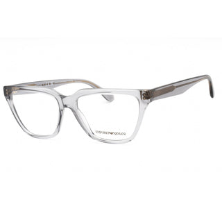 Emporio Armani 0EA3208 Eyeglasses Shiny Transparent Grey / Clear Lens