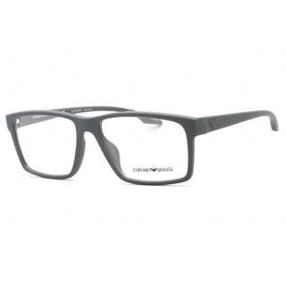 Emporio Armani 0EA3210U Eyeglasses Rubberized Grey/Clear demo lens