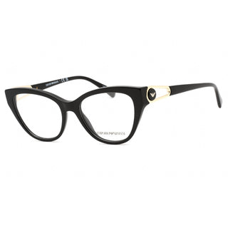 Emporio Armani 0EA3212 Eyeglasses Shiny Black/Clear demo lens