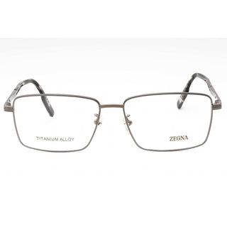 Ermenegildo Zegna EZ5258-H Eyeglasses shiny light ruthenium/clear demo lens