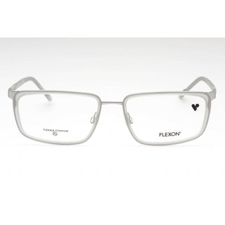 Flexon FLEXON E1138 Eyeglasses MATTE GREY/SILVER/Clear demo lens