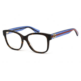 Gucci GG0038ON Eyeglasses Dark Havana / Clear demo lens