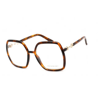 Gucci GG0890O Eyeglasses Shiny Dark Havana / Clear Lens