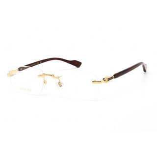 Gucci GG1221O Eyeglasses Gold / Clear demo lens