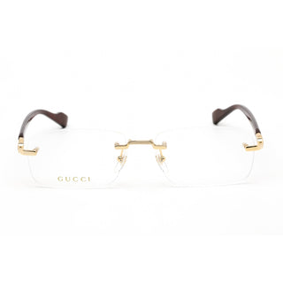 Gucci GG1221O Eyeglasses Gold / Clear demo lens