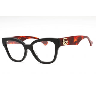 Gucci GG1424O Eyeglasses BLACK-HAVANA- / TRANSPARENT