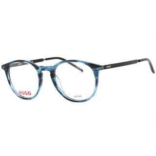 HUGO HG 1017 Eyeglasses STRIPED BLUE/Clear demo lens