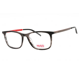 HUGO HG 1018 SAM Eyeglasses STRIPED GREY/Clear demo lens