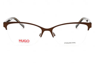 HUGO HG 1079 Eyeglasses MATTE BROWN/Clear demo lens