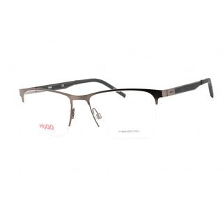 HUGO HG 1142 Eyeglasses Matte Dark Ruthenium /Clear demo lens