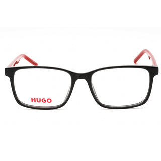 HUGO HG 1163 Eyeglasses BLACK RED/Clear demo lens