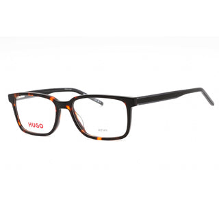 HUGO HG 1245 Eyeglasses HAVANA RED/Clear demo lens