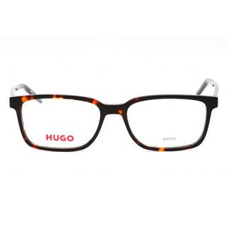 HUGO HG 1245 Eyeglasses HAVANA RED/Clear demo lens