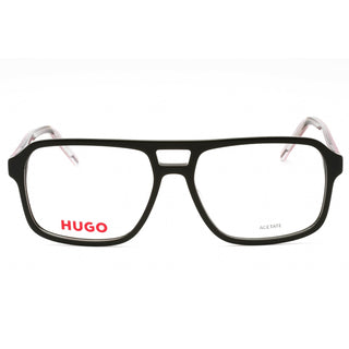 HUGO HG 1299 Eyeglasses GREEN GREY/Clear demo lens