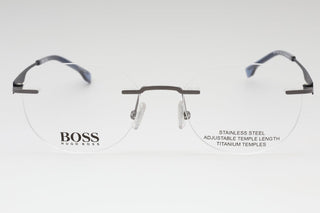Hugo Boss BOSS 1265/D Eyeglasses MATTE RUTHENIUM BLUE/Clear demo lens