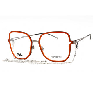 Hugo Boss BOSS 1394 Eyeglasses RUTHENIUM BROWN/Clear demo lens