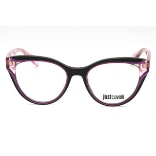 Just Cavalli VJC001V Eyeglasses Black Transparent Purple / Clear demo lens