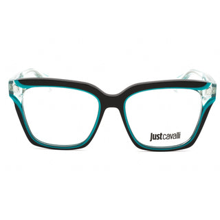 Just Cavalli VJC002V Eyeglasses Black Shiny Light Green / Clear demo lens