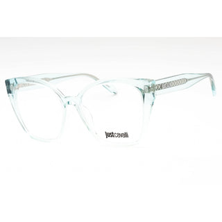 Just Cavalli VJC005 Eyeglasses Shiny Transparent Green / Clear Lens