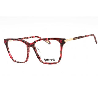 Just Cavalli VJC012 Eyeglasses Shiny Red Havana / Clear Lens