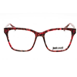 Just Cavalli VJC012 Eyeglasses Shiny Red Havana / Clear Lens