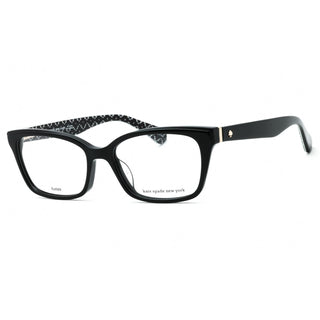 Kate Spade Jeri Eyeglasses Pattern Black/Clear demo lens