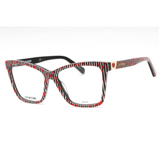 Moschino Love MOL586 Eyeglasses Pattern Black / Clear Lens