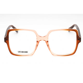 Moschino Love MOL597 Eyeglasses Brown Peach / Clear Lens