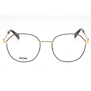 Moschino MOS586 Eyeglasses GOLD BLACK/Clear demo lens