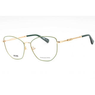 Moschino MOS611 Eyeglasses GOLD GREEN/Clear demo lens