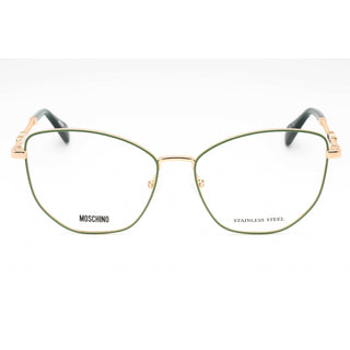 Moschino MOS611 Eyeglasses GOLD GREEN/Clear demo lens