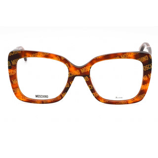 Moschino MOS614 Eyeglasses HAVANA PATTERN/Clear demo lens