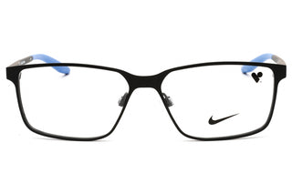 Nike NIKE 8048 Eyeglasses SATIN BLACK/PACIFIC BLUE/Clear demo lens