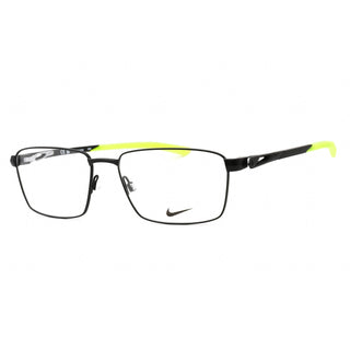 Nike NIKE 8140 Eyeglasses Satin Black/Volt/Clear demo lens