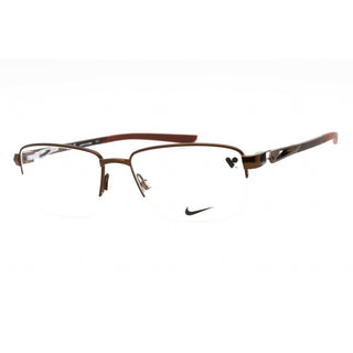 Nike NIKE 8141 Eyeglasses Satin Walnut/Clear demo lens