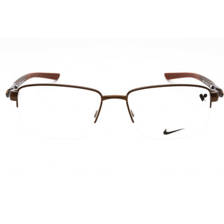 Nike NIKE 8141 Eyeglasses Satin Walnut/Clear demo lens