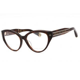 Philipp Plein VPP052M Eyeglasses Shiny Dark Havana / Clear Lens