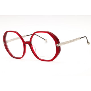 Philipp Plein VPP053S Eyeglasses Shiny Transparent Red/Clear demo lens