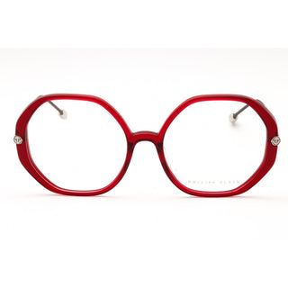 Philipp Plein VPP053S Eyeglasses Shiny Transparent Red/Clear demo lens