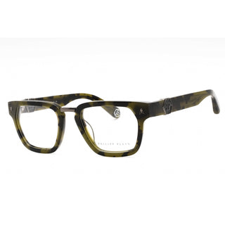 Philipp Plein VPP055M Eyeglasses Shiny Green Havana / Clear Lens